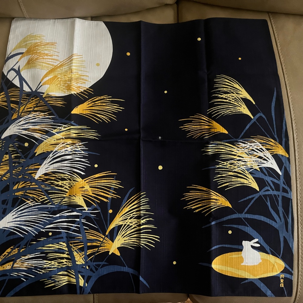 New Japanese traditional hand-dyed cotton handkerchief/scarf
